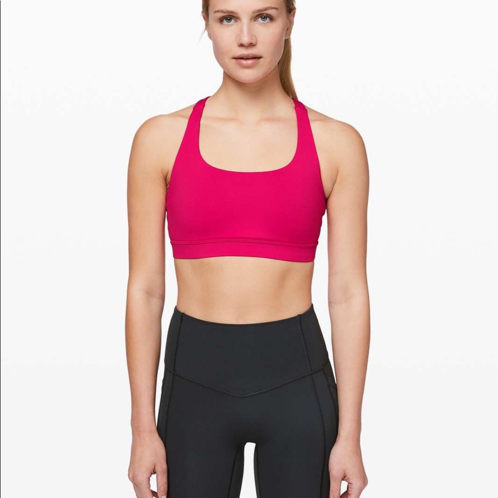 Lulu lemon energy bra calypso pink